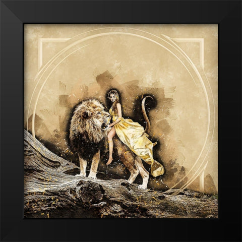 Queen of the Jungle Black Modern Wood Framed Art Print by Bolokofsky, Ronald
