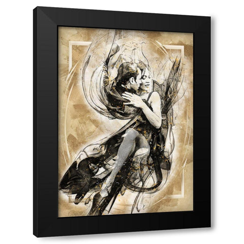 Sharing the Magic Black Modern Wood Framed Art Print with Double Matting by Bolokofsky, Ronald