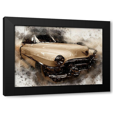 Shiny Cadillac Black Modern Wood Framed Art Print by Bolokofsky, Ronald