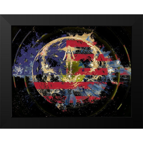 Targeting Freedom Black Modern Wood Framed Art Print by Bolokofsky, Ronald
