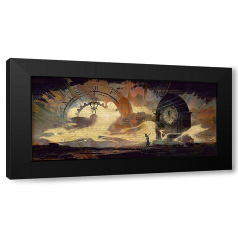 The Hands of Time Black Modern Wood Framed Art Print with Double Matting by Bolokofsky, Ronald