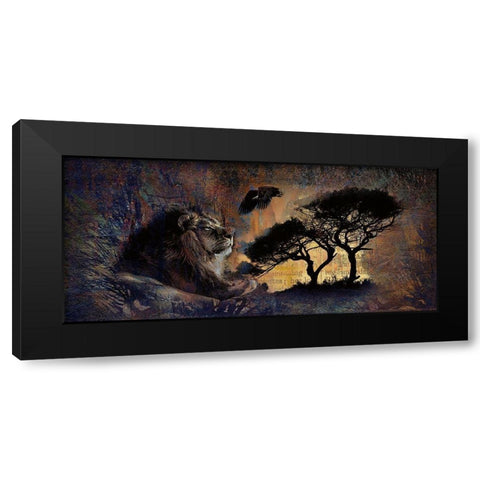 The Lion Sleeps Tonight Black Modern Wood Framed Art Print with Double Matting by Bolokofsky, Ronald