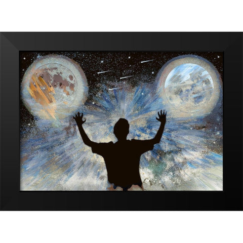 The World Is Mine Black Modern Wood Framed Art Print by Bolokofsky, Ronald