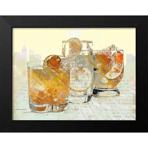 Toast of the Town I Black Modern Wood Framed Art Print by Bolokofsky, Ronald
