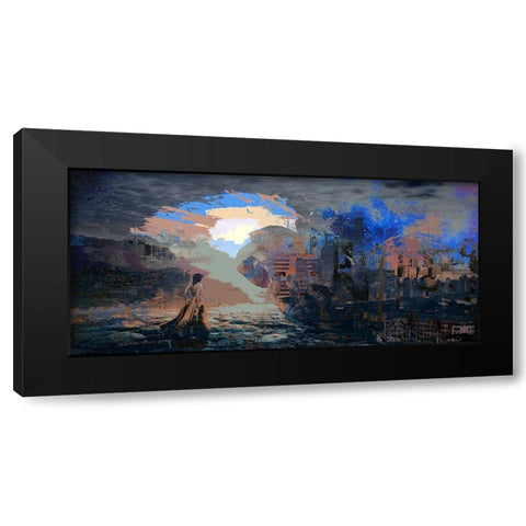 Urban Calling Black Modern Wood Framed Art Print by Bolokofsky, Ronald