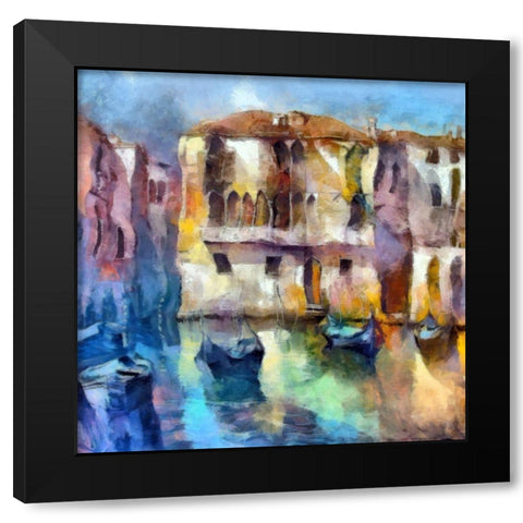 Venice Dreams Black Modern Wood Framed Art Print with Double Matting by Bolokofsky, Ronald