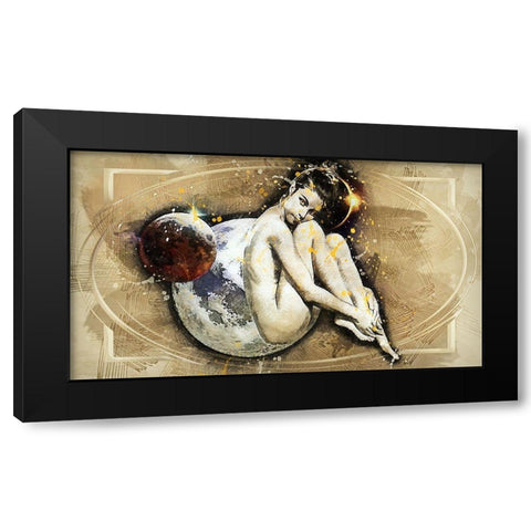 Venus Amongst the Stars Black Modern Wood Framed Art Print with Double Matting by Bolokofsky, Ronald