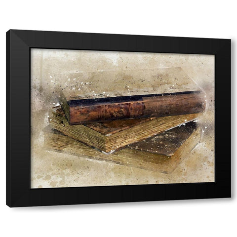 Vintage Litterature II Black Modern Wood Framed Art Print by Bolokofsky, Ronald