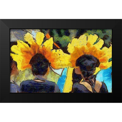 Admiration Black Modern Wood Framed Art Print by Bolokofsky, Ronald