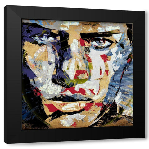 American Portrait  Black Modern Wood Framed Art Print by Bolokofsky, Ronald