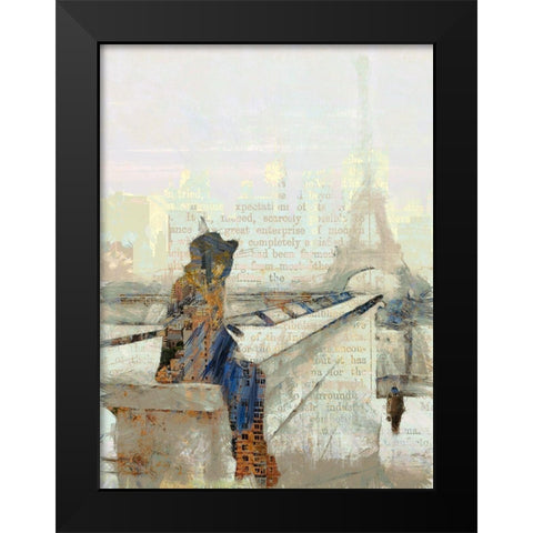 Another Sunday In Paris II Black Modern Wood Framed Art Print by Bolokofsky, Ronald