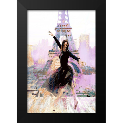 Eiffel Ballet I Black Modern Wood Framed Art Print by Bolokofsky, Ronald
