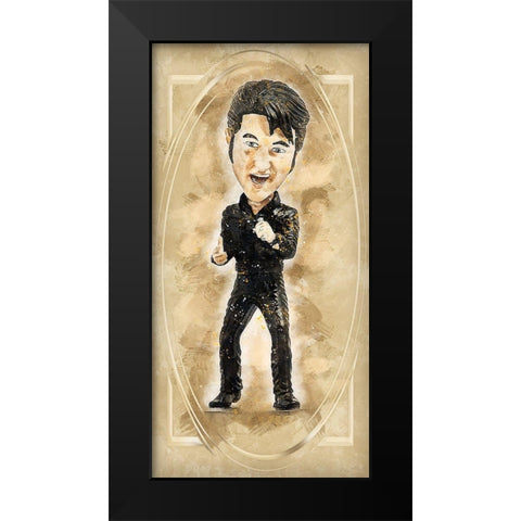 Elvis Black Modern Wood Framed Art Print by Bolokofsky, Ronald