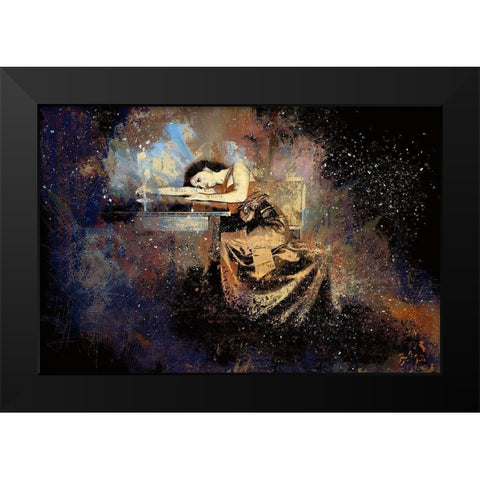 Enchantment Black Modern Wood Framed Art Print by Bolokofsky, Ronald