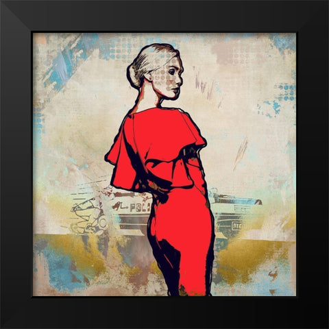 Fashionista VI Black Modern Wood Framed Art Print by Bolokofsky, Ronald