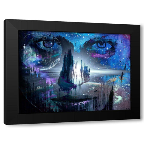 Infinite Stare Black Modern Wood Framed Art Print by Bolokofsky, Ronald