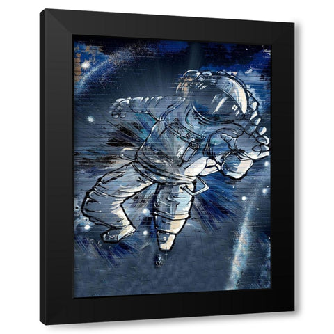 Major Tom Black Modern Wood Framed Art Print with Double Matting by Bolokofsky, Ronald