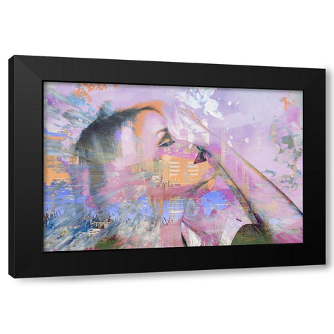 Minds Eye Black Modern Wood Framed Art Print by Bolokofsky, Ronald