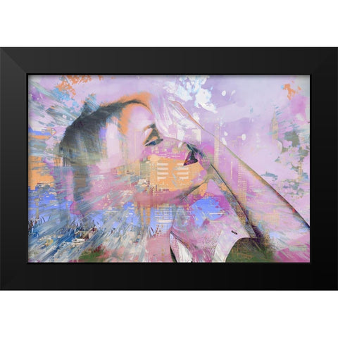 Minds Eye Black Modern Wood Framed Art Print by Bolokofsky, Ronald