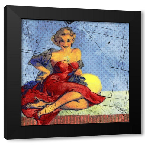 Modern Chic I Black Modern Wood Framed Art Print with Double Matting by Bolokofsky, Ronald