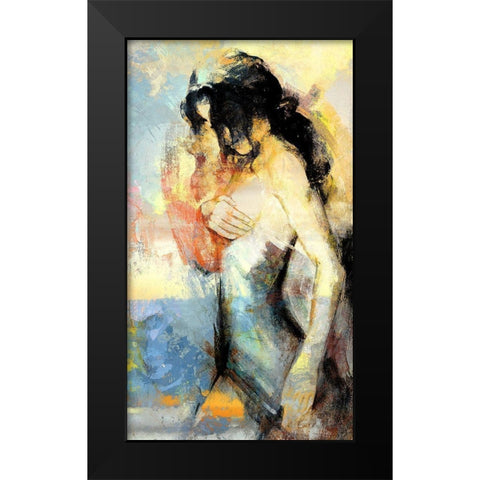Modesty I Black Modern Wood Framed Art Print by Bolokofsky, Ronald