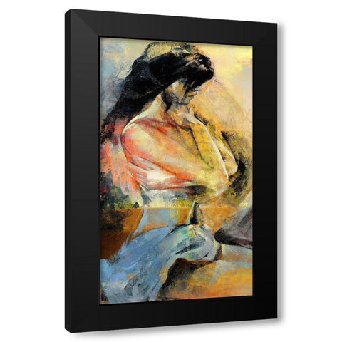 Modesty II Black Modern Wood Framed Art Print with Double Matting by Bolokofsky, Ronald