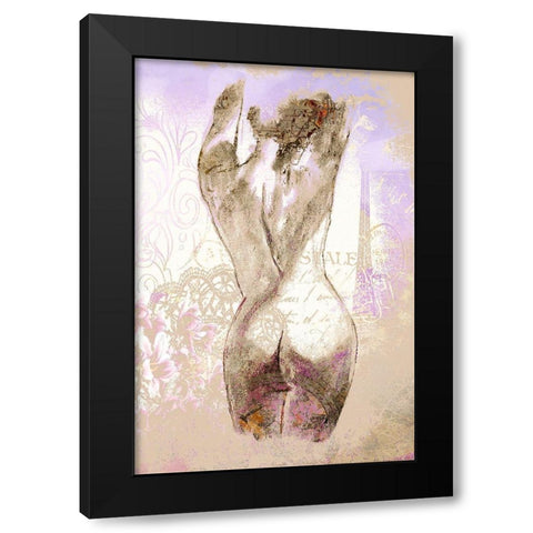 Parisian Beauty Black Modern Wood Framed Art Print with Double Matting by Bolokofsky, Ronald