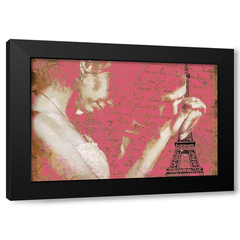 Parisian Chivalry Black Modern Wood Framed Art Print with Double Matting by Bolokofsky, Ronald