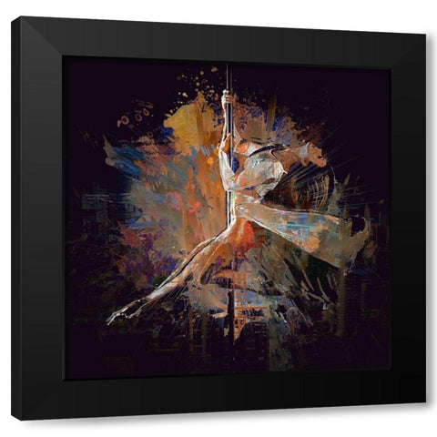 Pole Position Black Modern Wood Framed Art Print with Double Matting by Bolokofsky, Ronald