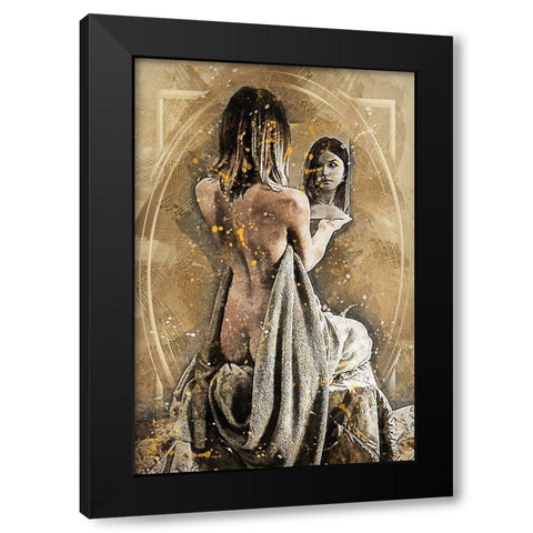 Reflections Black Modern Wood Framed Art Print with Double Matting by Bolokofsky, Ronald