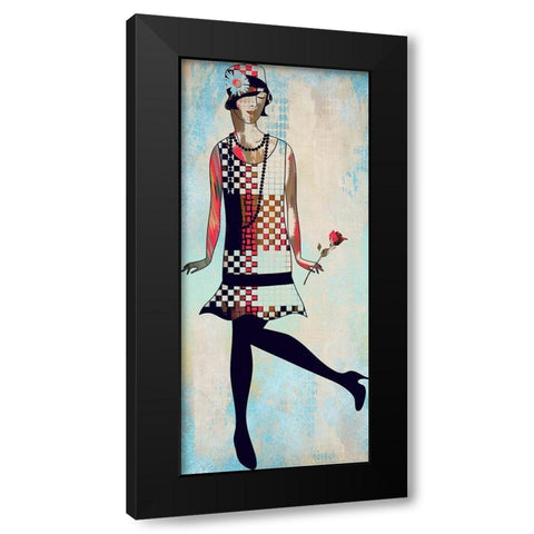 Roaring Twentys Fashion I Black Modern Wood Framed Art Print with Double Matting by Bolokofsky, Ronald