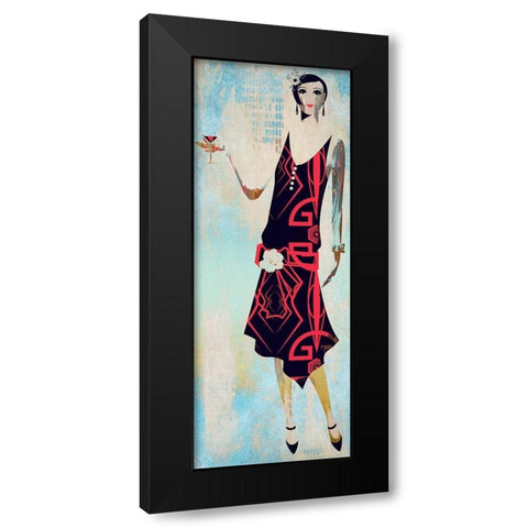 Roaring Twentys Fashion II Black Modern Wood Framed Art Print with Double Matting by Bolokofsky, Ronald
