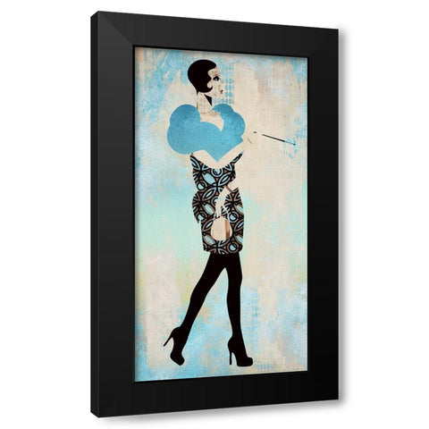 Roaring Twentys Fashion VI Black Modern Wood Framed Art Print with Double Matting by Bolokofsky, Ronald