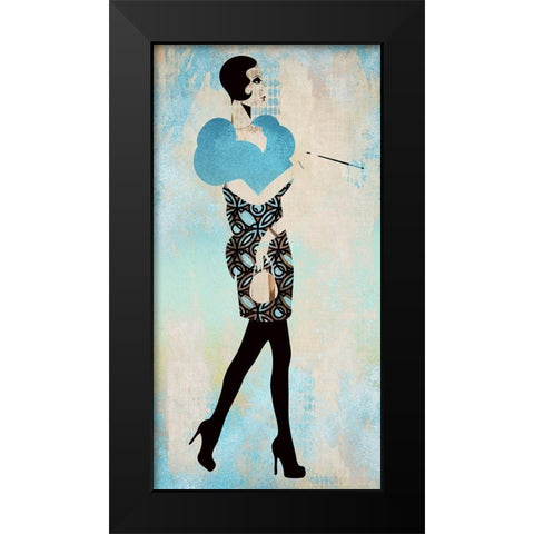 Roaring Twentys Fashion VI Black Modern Wood Framed Art Print by Bolokofsky, Ronald