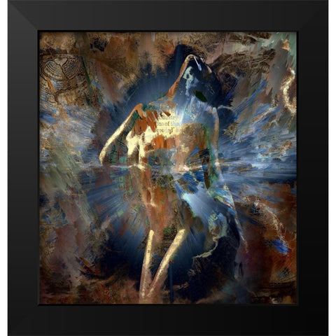 Soul Searching Black Modern Wood Framed Art Print by Bolokofsky, Ronald