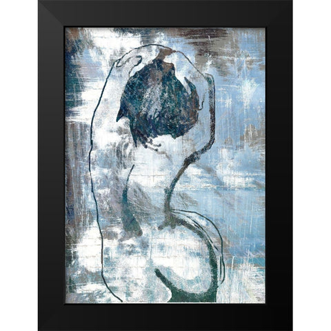 Streching Out Black Modern Wood Framed Art Print by Bolokofsky, Ronald