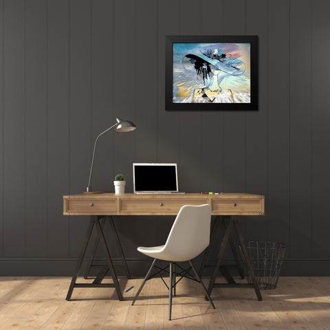 Yesterdays Fashions Today II Black Modern Wood Framed Art Print by Bolokofsky, Ronald