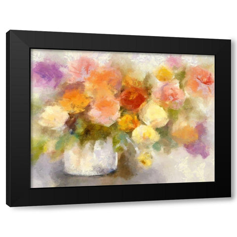 Colorful Bouquet II Black Modern Wood Framed Art Print by Bolokofsky, Ronald