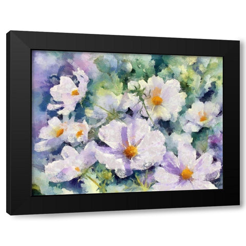Garden Flowers II Black Modern Wood Framed Art Print by Bolokofsky, Ronald