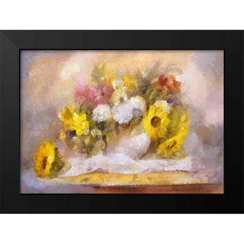 Mixed Bouquet II Black Modern Wood Framed Art Print by Bolokofsky, Ronald