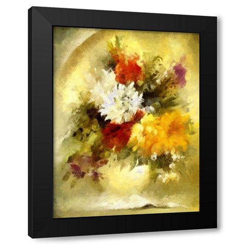Summer Bouquet II Black Modern Wood Framed Art Print with Double Matting by Bolokofsky, Ronald