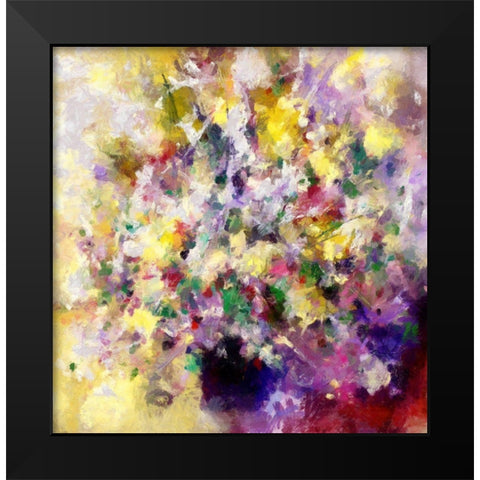Radiant Bouquet I Black Modern Wood Framed Art Print by Bolokofsky, Ronald