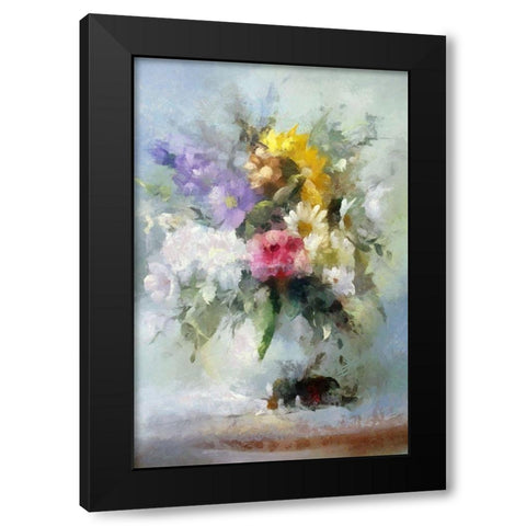 Handsome Bouquet II Black Modern Wood Framed Art Print by Bolokofsky, Ronald