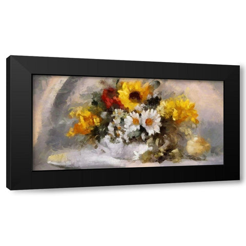 Fresh Bouquet II Black Modern Wood Framed Art Print by Bolokofsky, Ronald