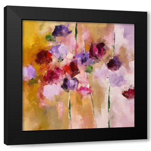 Garden Dance Black Modern Wood Framed Art Print by Bolokofsky, Ronald