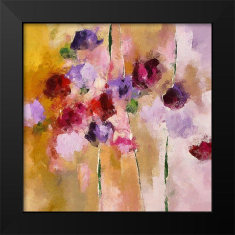 Garden Dance Black Modern Wood Framed Art Print by Bolokofsky, Ronald