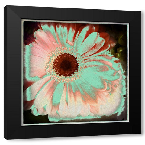 Floral Green Black Modern Wood Framed Art Print by Bolokofsky, Ronald