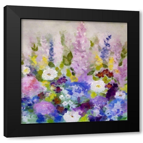 My Garden Sings Black Modern Wood Framed Art Print with Double Matting by Bolokofsky, Ronald