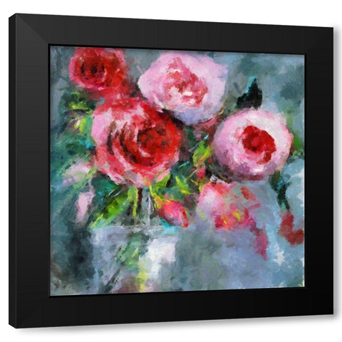 Flowers For Stephanie Black Modern Wood Framed Art Print with Double Matting by Bolokofsky, Ronald