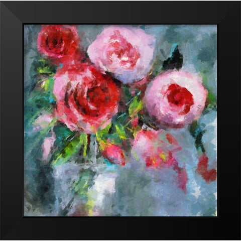 Flowers For Stephanie Black Modern Wood Framed Art Print by Bolokofsky, Ronald